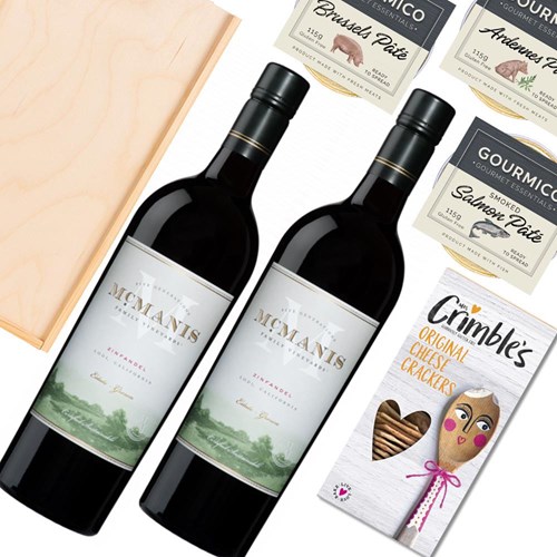 McManis Zinfandel 75cl Red Wine And Pate Duo Gift Box